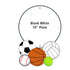 Plastic 10 inch Round Sign Blanks - White